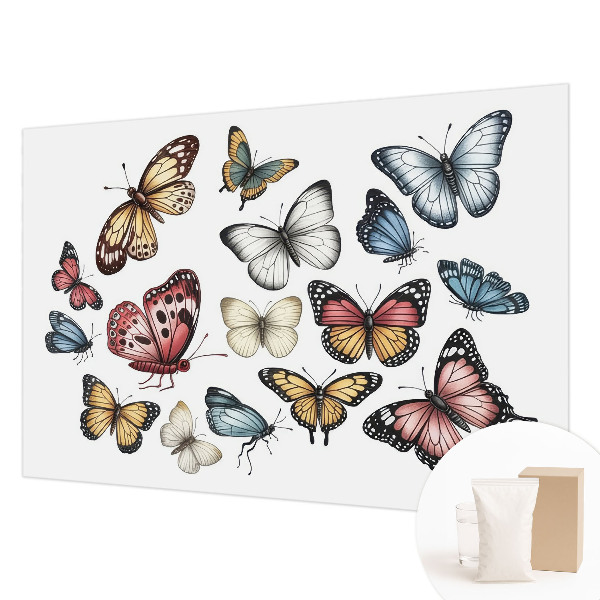 Non-woven wall mural Paradise butterflies