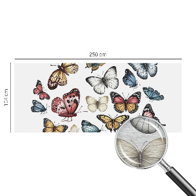 Non-woven wall mural Paradise butterflies