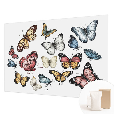 Non-woven wall mural Paradise butterflies