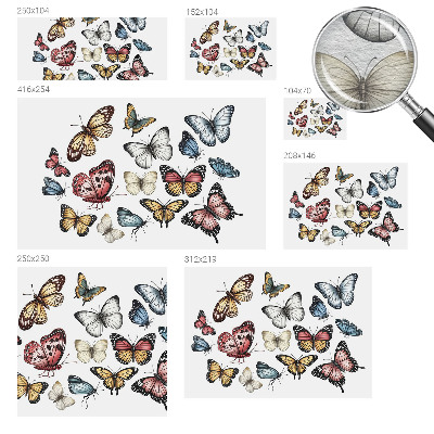 Non-woven wall mural Paradise butterflies
