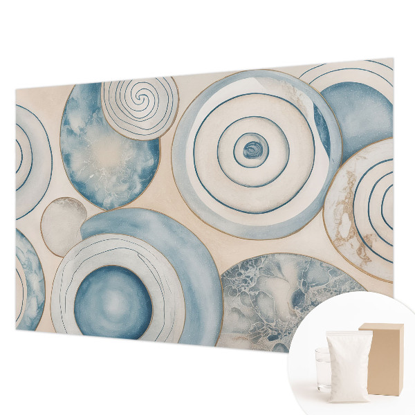 Photo wall mural with a spiral vortex pattern