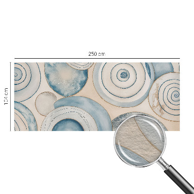 Photo wall mural with a spiral vortex pattern