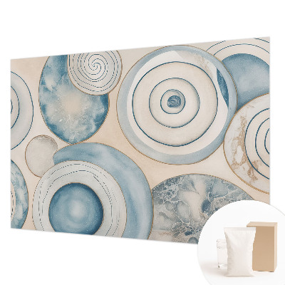 Photo wall mural with a spiral vortex pattern
