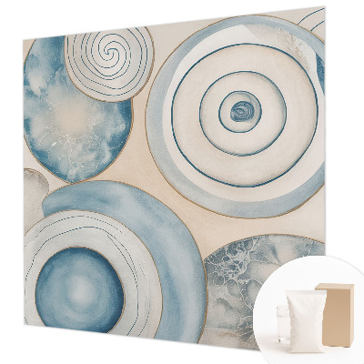 Photo wall mural with a spiral vortex pattern
