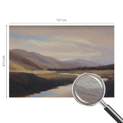 Wallpaper mural with a natural, peaceful landscape motif
