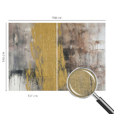 Wall mural for bedroom with an abstract vision design