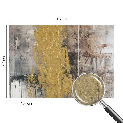Wall mural for bedroom with an abstract vision design