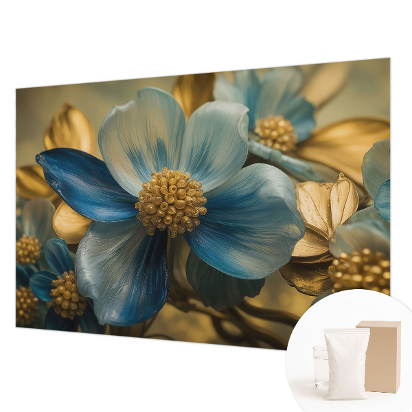 Bedroom wall mural wallpaper with a floral arrangement design