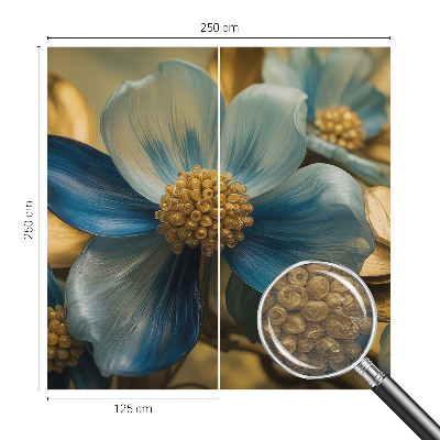 Bedroom wall mural wallpaper with a floral arrangement design