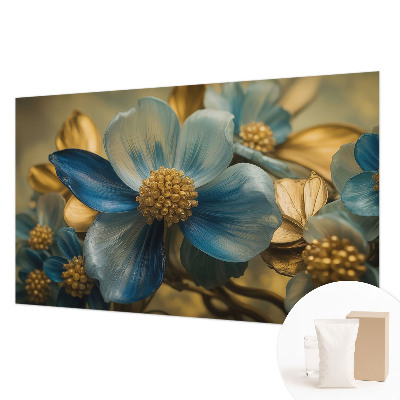 Bedroom wall mural wallpaper with a floral arrangement design