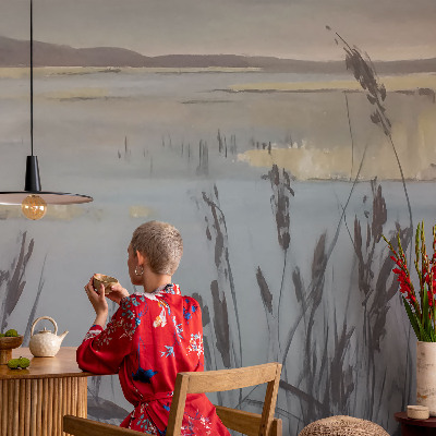 Wallpaper mural for living room A calm lake