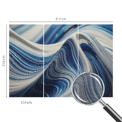 Large wall mural wallpaper with a harmonious abstract design