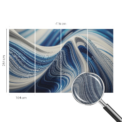 Large wall mural wallpaper with a harmonious abstract design