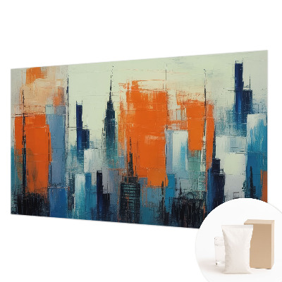 Large wallpaper mural Abstract city