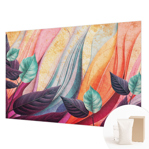 Modern wall mural Abstract leaves