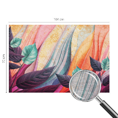 Modern wall mural Abstract leaves