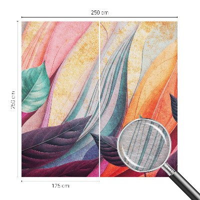 Modern wall mural Abstract leaves