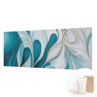 Modern wall mural for bedroom with fluid pattern