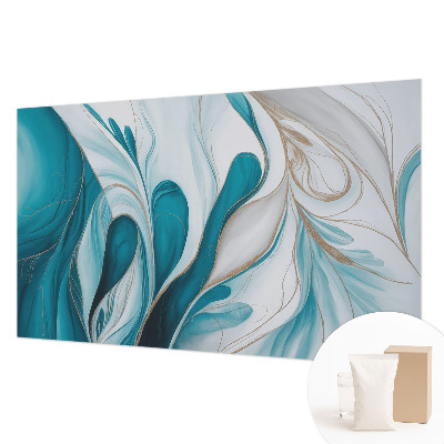 Modern wall mural for bedroom with fluid pattern
