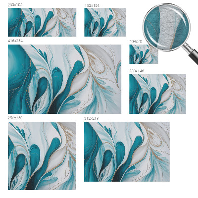 Modern wall mural for bedroom with fluid pattern