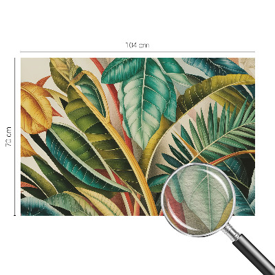 High quality photo wallpaper with an exotic leaves design