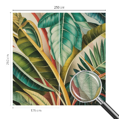 High quality photo wallpaper with an exotic leaves design