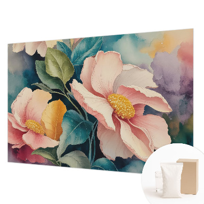 Premium wall mural for bedroom with a floral elegance design
