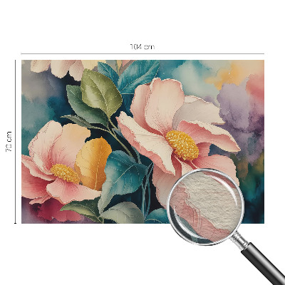 Premium wall mural for bedroom with a floral elegance design
