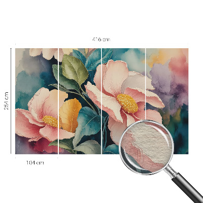 Premium wall mural for bedroom with a floral elegance design