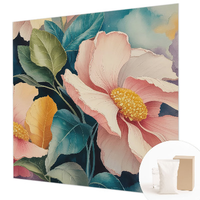 Premium wall mural for bedroom with a floral elegance design