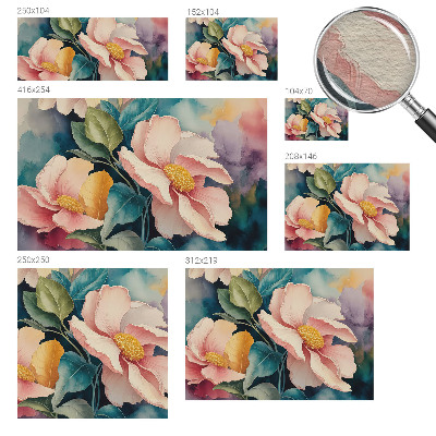 Premium wall mural for bedroom with a floral elegance design