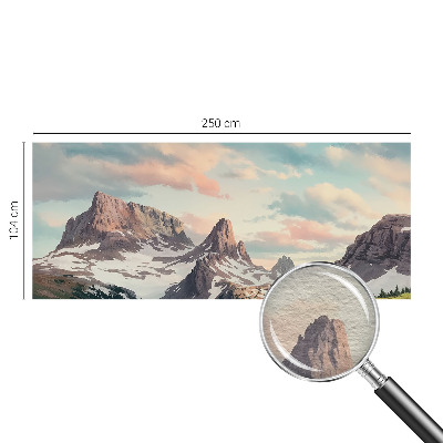 High quality wall mural wallpaper Mountain panorama