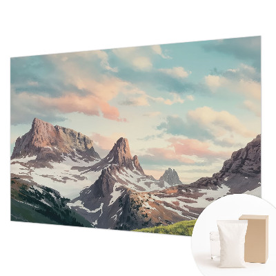 High quality wall mural wallpaper Mountain panorama