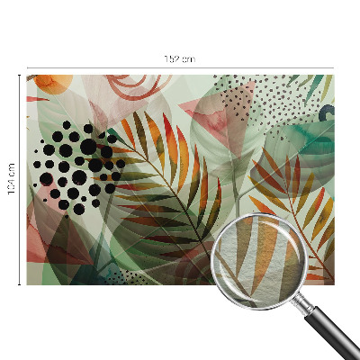 Premium photo wallpaper Abstract leaves