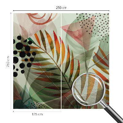 Premium photo wallpaper Abstract leaves