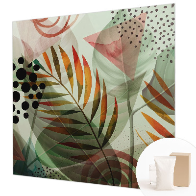 Premium photo wallpaper Abstract leaves