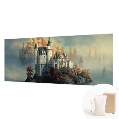 High quality photo wallpaper with a fairytale castle motif