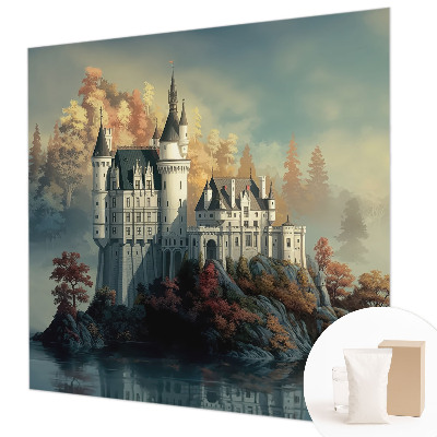 High quality photo wallpaper with a fairytale castle motif