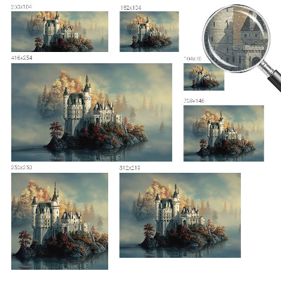 High quality photo wallpaper Fairytale castle
