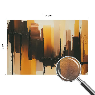Non-woven wall mural with vertical stripe pattern