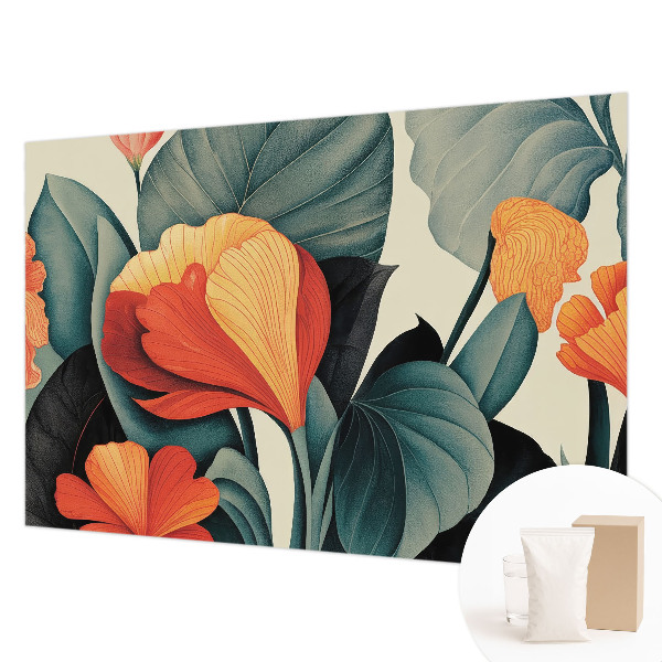 Wallpaper mural Colorful flowers