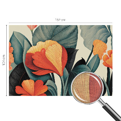Wallpaper mural Colorful flowers