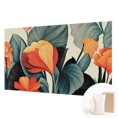 Wallpaper mural Colorful flowers