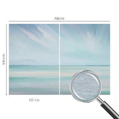 Photo wallpaper with a calm sea motif
