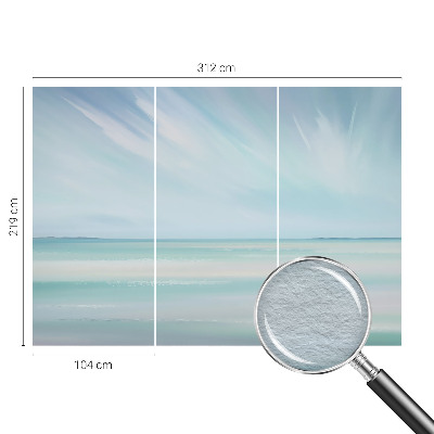 Photo wallpaper with a calm sea motif