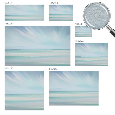 Photo wallpaper with a calm sea motif