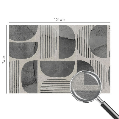 Photo wall mural with geometric shapes