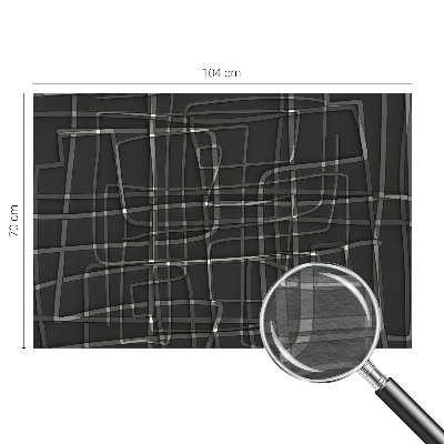 Wall mural for bedroom with an abstract linear design