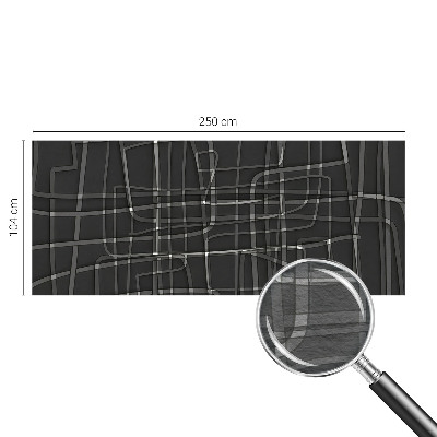 Wall mural for bedroom with an abstract linear design