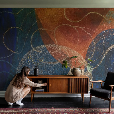 Modern wall mural Colorful forms